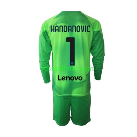 Fußballtrikots Inter Mailand Samir Handanovic 1 Torwart Kinder Ausweich Trikotsatz 2022-2023 Langarm Fußballtrikots Inter Mailand Samir Handanovic 1 Torwart Kinder Ausweich Trikotsatz 2022-2023 Langarm